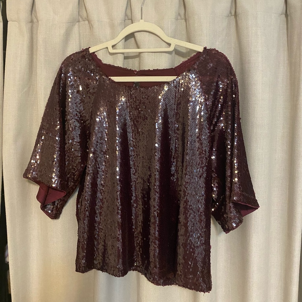 Festive sequin top